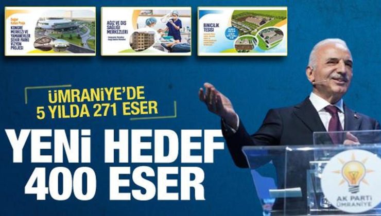 Ümraniye’de Başkan Yıldırım’ın yeni hedefi 400 eser