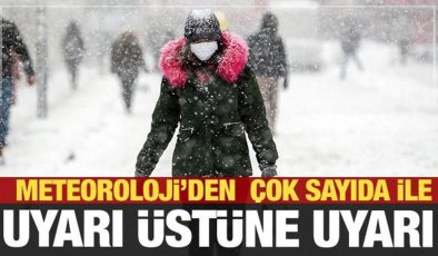 Kar geliyor! Meteoroloji’den son dakika uyarısı!