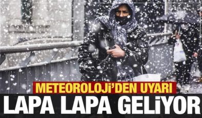 Kışlıkları hazırlayın! Lapa lapa geliyor! Meteoroloji’den kuvvetli kar uyarısı