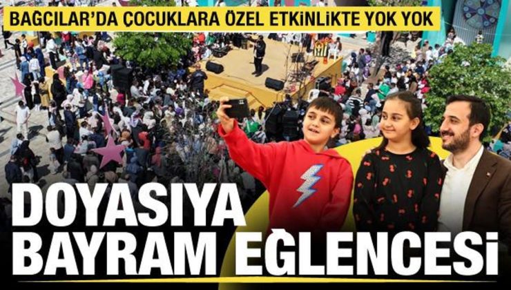 Bağcılar’da çocuklara özel ’bayram’ eğlencesinde renkli anlar