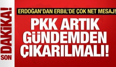 Cumhurbaşkanı Erdoğan: PKK artık gündem olmaktan çıkartılmalı