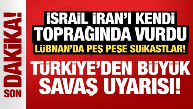 İsrail İran’ı kendi toprağında vurdu: Türkiye’den büyük savaş uyarısı!