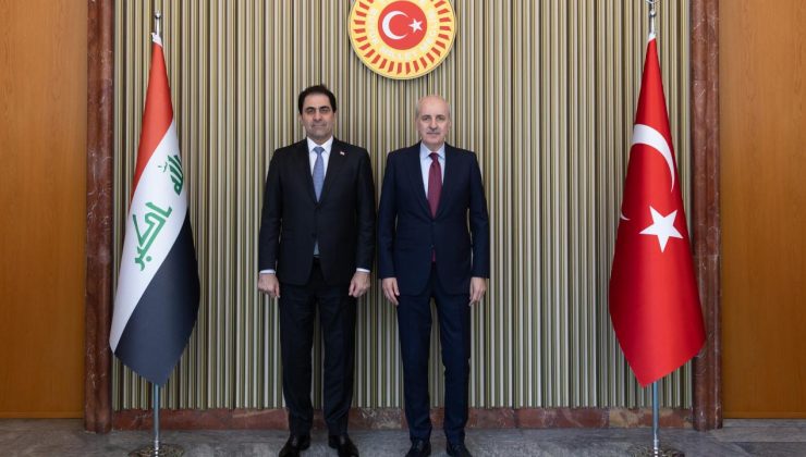 TBMM Başkanı Kurtulmuş, Irak Temsilciler Meclisi Başkanvekili Mendelavi ile görüştü