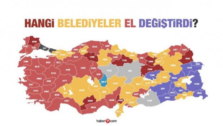 Yerel seçimde hangi belediyeler el değiştirdi? AK Parti, CHP, MHP YRP ve DEM’in kazandığı belediyeler