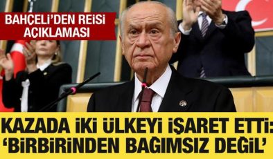 Bahçeli’den Reisi açıklaması: Ölümü aydınlatılmalı!
