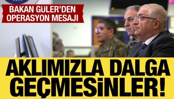 Bakan Güler’den müttefiklere mesaj: Aklımızla dalga geçmesinler!