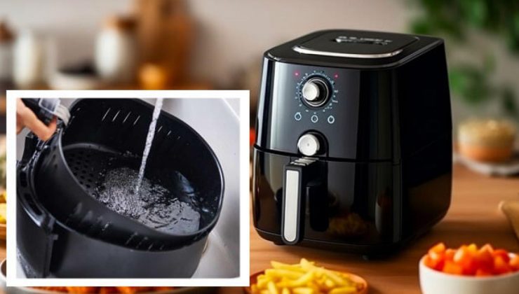 Sadece 10 dakikada hiç ovalama gerektirmeyen airfryer temizleme yöntemi! Airfryer nasıl temizlenir?