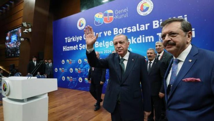 Son dakika: Cumhurbaşkanı Erdoğan TOBB Genel Kurulu’nda konuştu