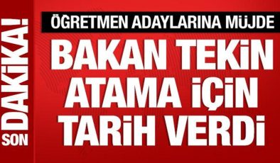 Bakan Tekin’den atama açıklaması: Tarih verdi