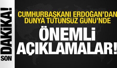 Erdoğan’dan gençlere ‘tütün’ uyarısı: Her yıl 85 bin insanımızı kurban veriyoruz!