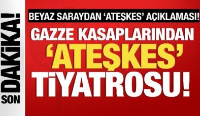 Gazze kasaplarından ateşkes tiyatrosu!