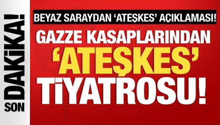 Gazze kasaplarından ateşkes tiyatrosu!