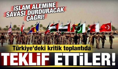 Türkiye’deki kritik toplantıda teklif ettiler! İslam alemine savaşı durduracak çağrı