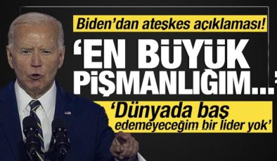 Biden’dan ateşkes açıklaması! ‘İsrail ve Hamas tarafından kabul edildi’