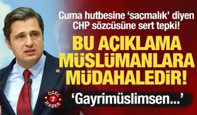 CHP sözcüsü Yücel’e sert tepki: Bu açıklama, Müslümanlara müdahaledir!