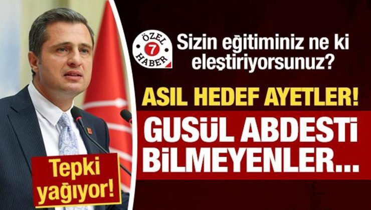 Deniz Yücel’e sert tepki: Gusül abdesti bilmeyenler dinimize karışıyor!