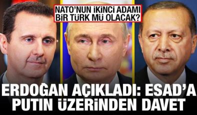 Erdoğan açıkladı: Esad’a Putin üzerinden davet! NATO’nun ikinci adamı Türk mü olacak?