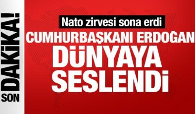 NATO Liderler Zirvesi sona erdi! Başkan Erdoğan dünyaya seslendi