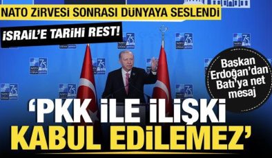 NATO Liderler Zirvesi sona erdi! Başkan Erdoğan’dan İsrail resti!