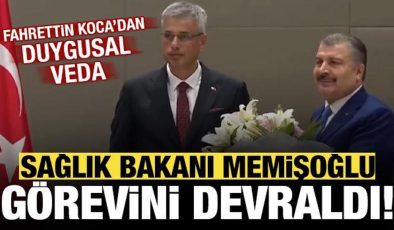 Sağlık Bakanlığı’nda devir teslim töreni! Memişoğlu görevini devraldı