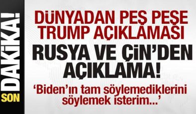 Trump’a suikast girişimi! Dünyadan peş peşe tepkiler! Çin ve Rusya’dan açıklama!