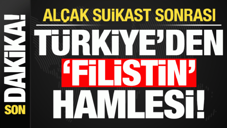 Son dakika: Suikast sonrası Türkiye’den kritik ‘Filistin’ hamlesi! Numan Kurtulmuş duyurdu